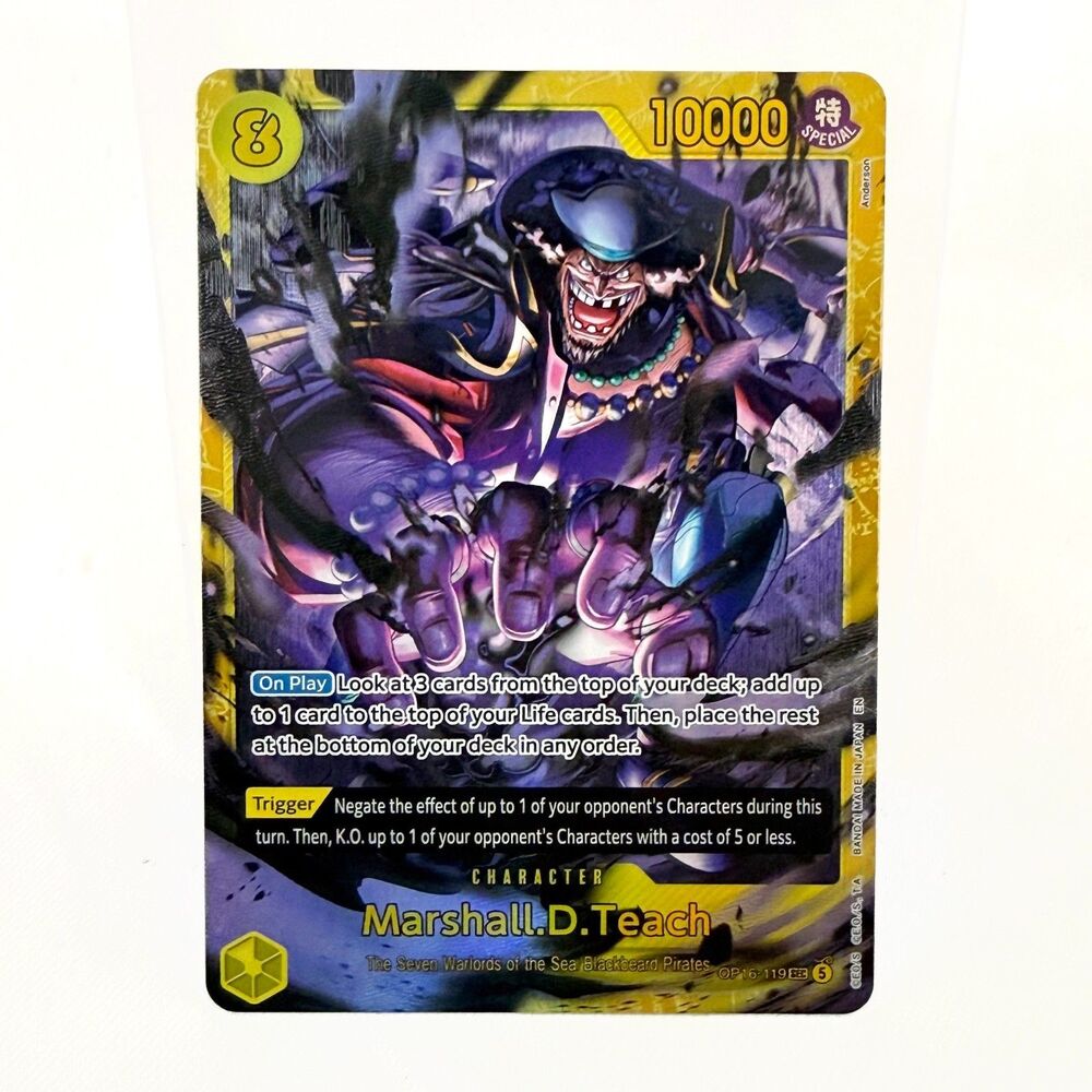 OP16-119 Marshall.D.Teach SEC The Time of Battle One Piece English NM Yellow